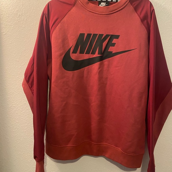 Nike Other - NIKE GRAPHIC HYBRID CREW SWEATSHIRT Fleece Lined Size Medium